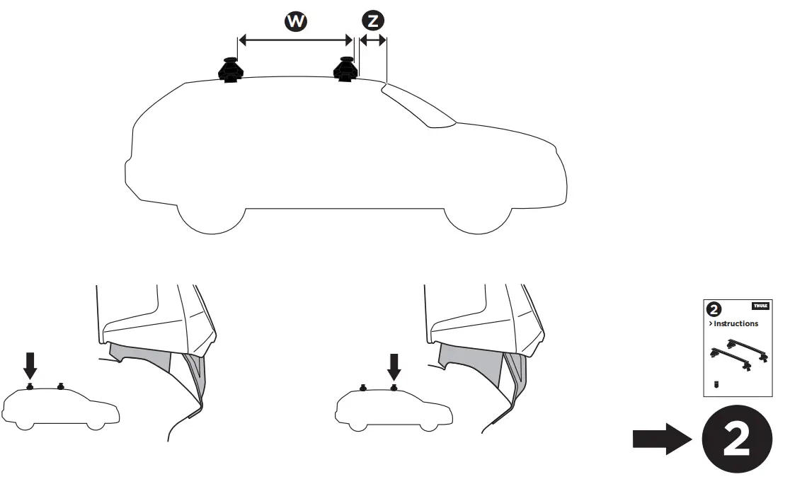THULE 145323 Evo Square Bar Roof Rack-fig2