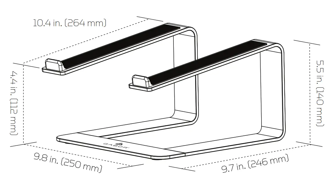 GABOR LTS 20 Laptop Riser Stand- fig 1