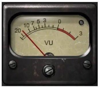WAVES Kramer HLS Channel Plugin - VU Meter