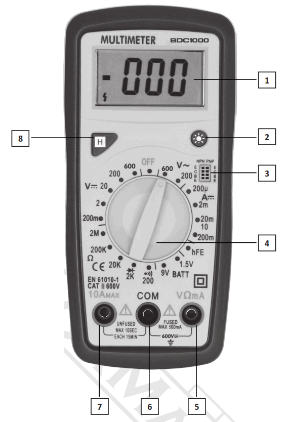 BORMANN BDC1000 Digital Multimeter - Fig