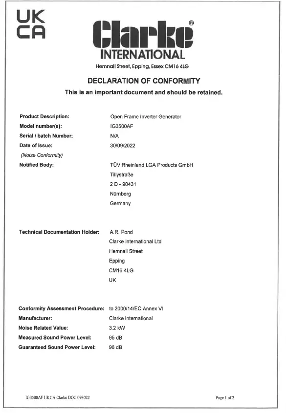 Clarke-IG3500AF-3-4KW-Inverter-Generator-Instruction-fig-40