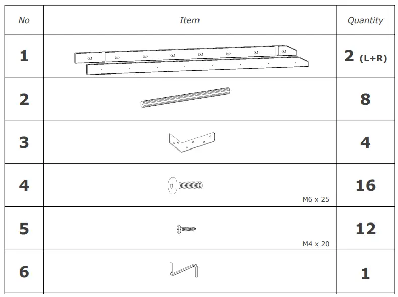 BenchK 110 Wall Bar Package - Fig 2