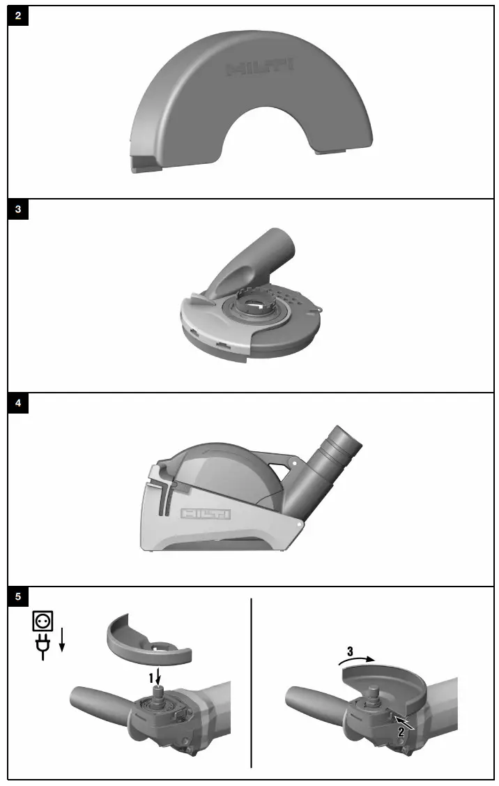 HILTI AG 125-15DB Corded Angle Grinder - Figure 2