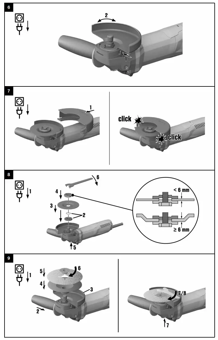 HILTI AG 125-15DB Corded Angle Grinder - Figure 3