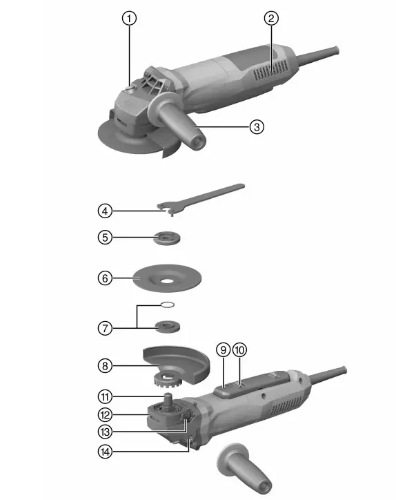 HILTI AG 125-15DB Corded Angle Grinder - Figure 5