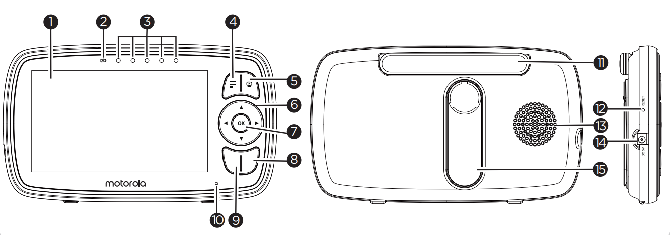 motorola VM34 4.3 Inch Video Baby Monitor - fig 6