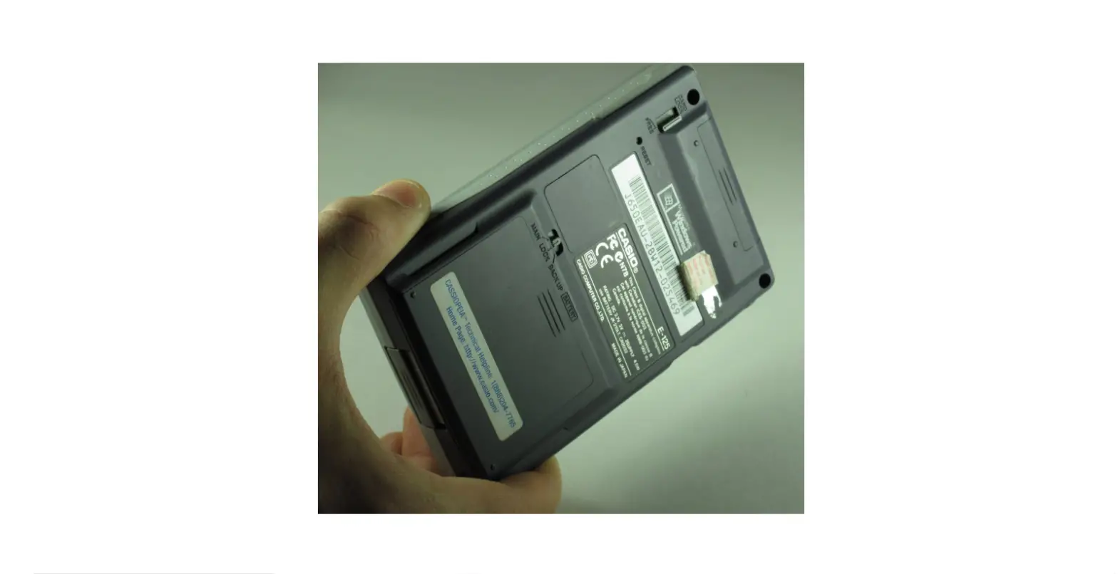 Ifixit Casio Cassiopeia E-125 Battery Replacement Instructions Ifixit Casio Cassiopeia E-125 Battery Replacement Instructions