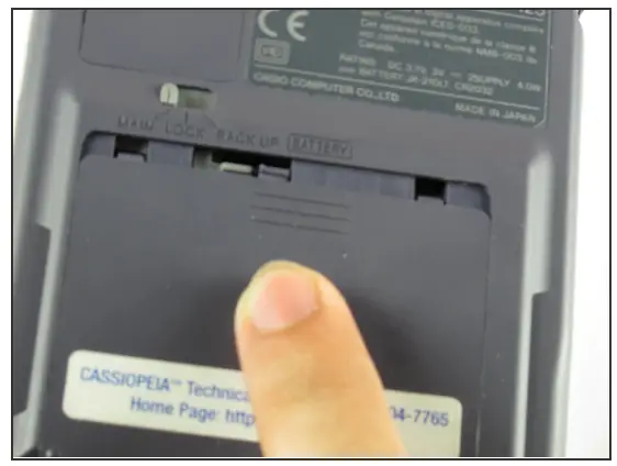 IFIXIT Casio Cassiopeia E-125 Battery-fig3