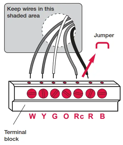 Honeywell Programmable Thermostat PRO TH4110B - Wiring