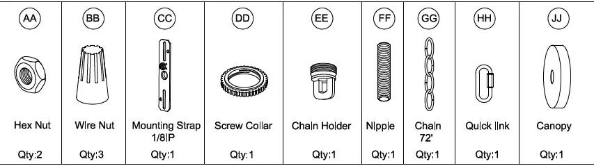 PROGRESS-LIGHTING-P500377 -Galloway-4-Light-Brushed-Nickel-Farmhouse-Chandelier -2