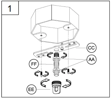 PROGRESS-LIGHTING-P500377 -Galloway-4-Light-Brushed-Nickel-Farmhouse-Chandelier -3