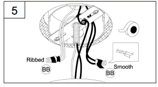 PROGRESS-LIGHTING-P500377 -Galloway-4-Light-Brushed-Nickel-Farmhouse-Chandelier -8