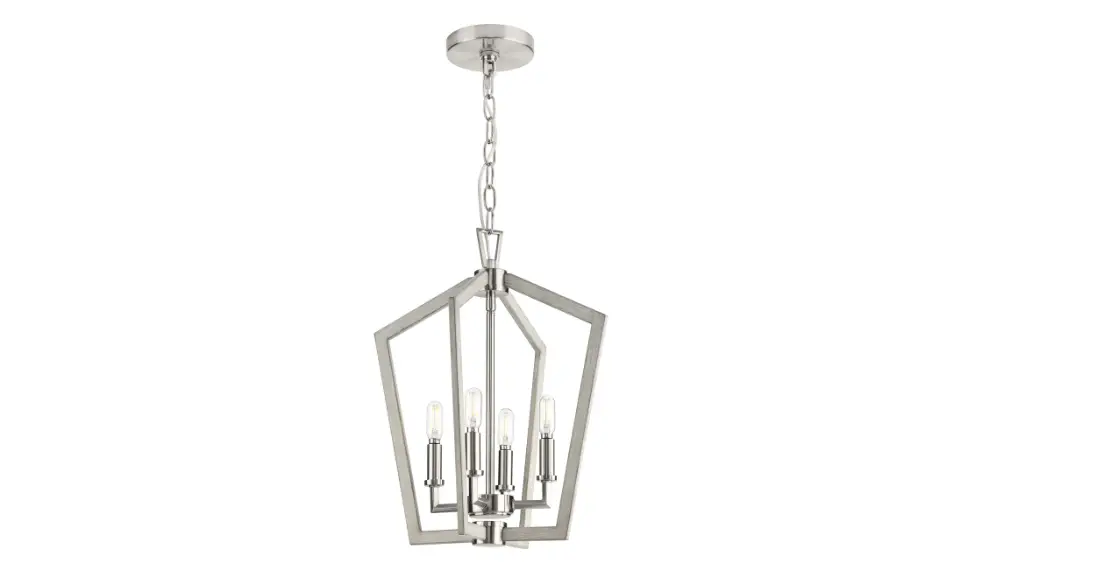 Progress Lighting P500377 Galloway 4-light Brushed Nickel Farmhouse Chandelier Instruction Manual