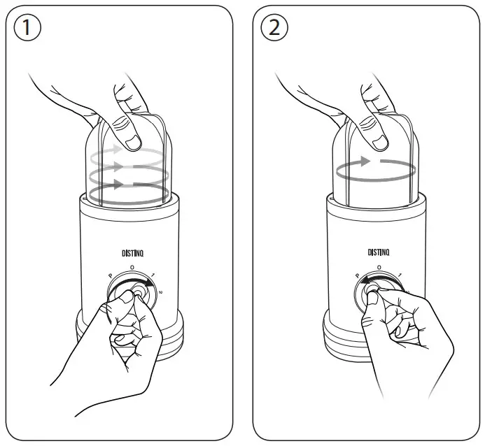 DISTINQ 380 Watt Smoothie Blender - Operation2
