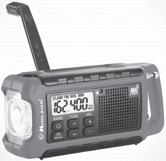 MIDLAND Emergency Compact Crank Radio ER210