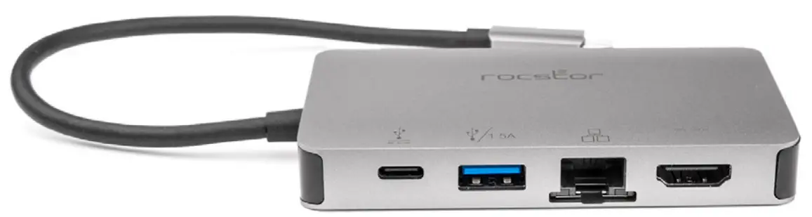rocstor Y10A249-A1 USB Type-C Multiport Adapter