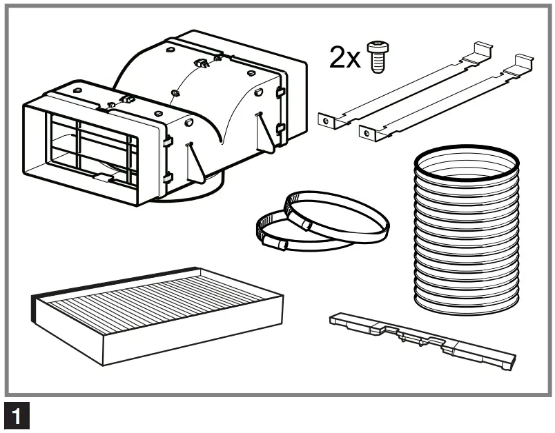 Included with the appliance