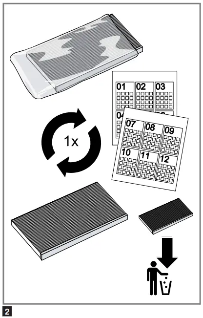 Included with the appliance