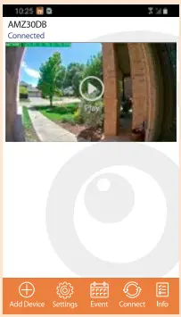 Cameron AMZ30DB HD Video Doorbell - PLAY icon