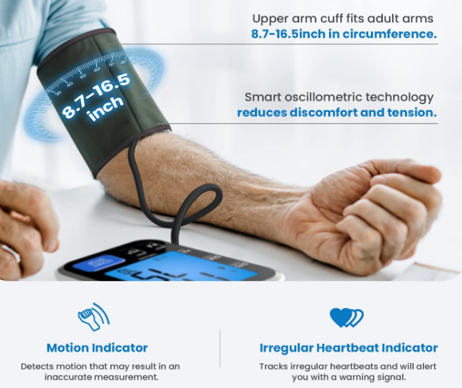 RENPHO-Talking-Upper-Arm-Blood-Pressure-Monitor-fig-2