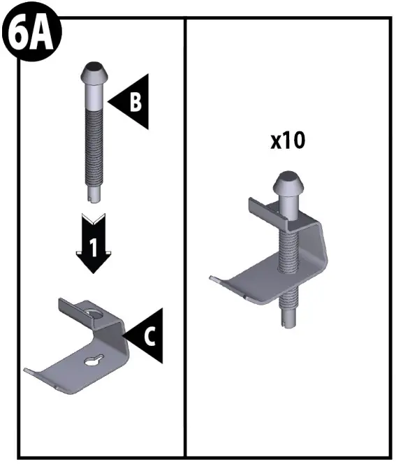 Insert mounting clip