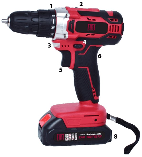 FIAT F2 Cordless Power Drill 21V