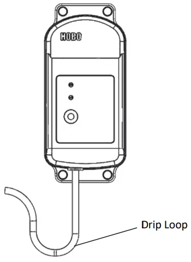 HOBO MX2300 External Temperature RH Sensor Data Logger - Drip Loop