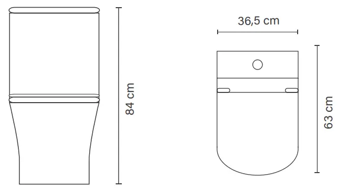 artecristal BANOS BORA Inodoro Toilet - fig 1