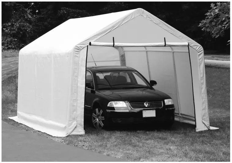 COVERPRO 59699-UPC 10 FT Portable Garage 3 Part Kit