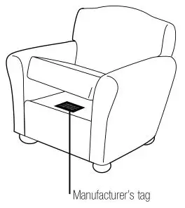 Bissell 1699, 8905 Series ProHeat ClearView - Manufacturer’s tag