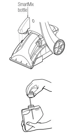 Bissell 1699, 8905 Series ProHeat ClearView - SmartMix 1