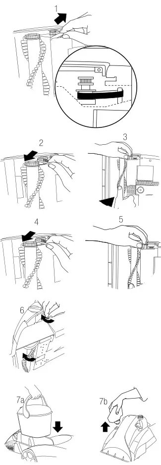 Bissell 1699, 8905 Series ProHeat ClearView - To Install the Replacement Pump Belt