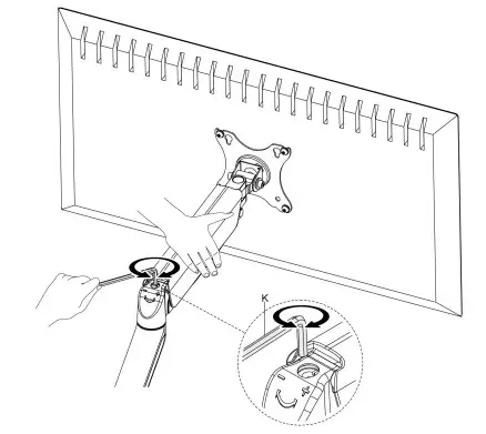 audizio MAD10G Single Monitor Arm-STEP 4