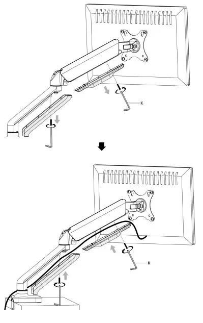 audizio MAD10G Single Monitor Arm-STEP 5