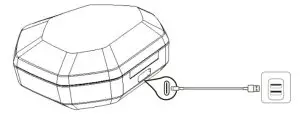 GAMODIO EVE 1 TWS Gaming Earbuds-How to charge