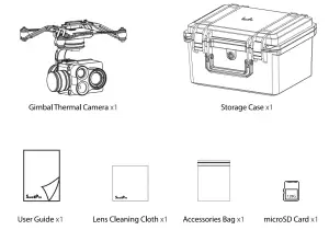 SwellPro GC3 T Axis Gimbal Thermal Camera - Box