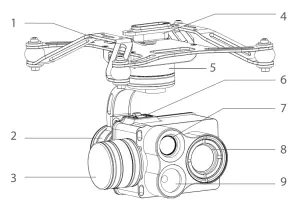 SwellPro GC3 T Axis Gimbal Thermal Camera - Diagram