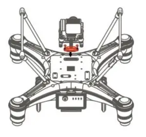 SwellPro GC3 T Axis Gimbal Thermal Camera - Installation2