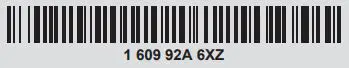 BOSCH 06019H5203 18V-55 GSR GSB Professional Cordless Drill Instructions - Bar Code