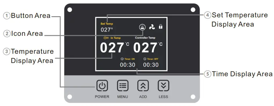 ALORAIR 1603846527 Max Fire Dry 200 Heater- LCD DISPLAY