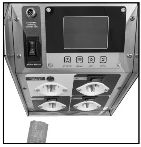 ALORAIR 1603846527 Max Fire Dry 200 Heater- Power button