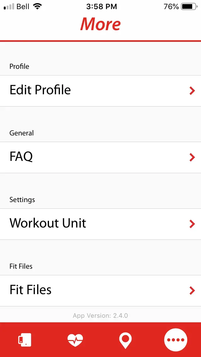 4iiii iOS App- Changing Workout Unit