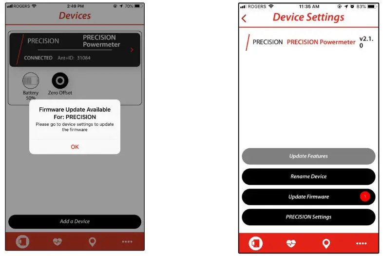 4iiii iOS App- FIRMWARE UPDATES