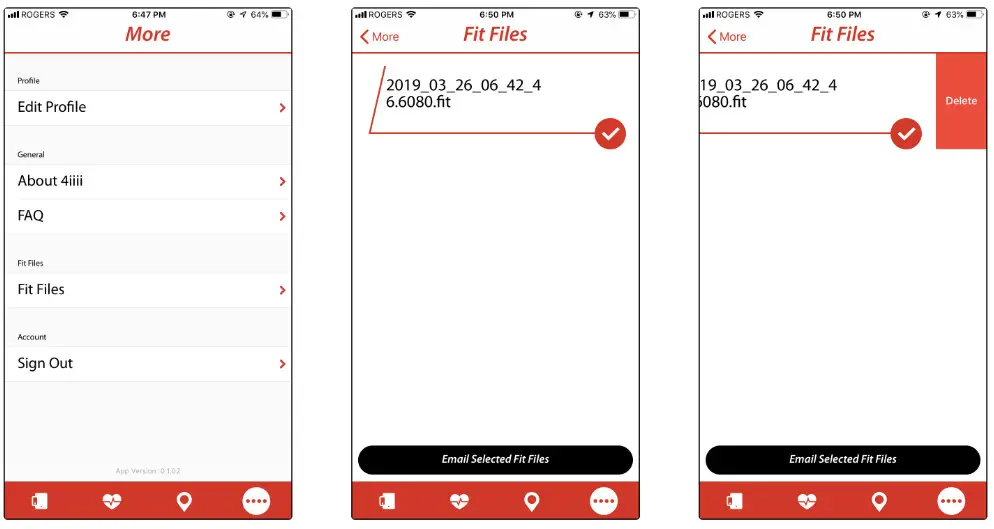 4iiii iOS App- Sending Saved Files