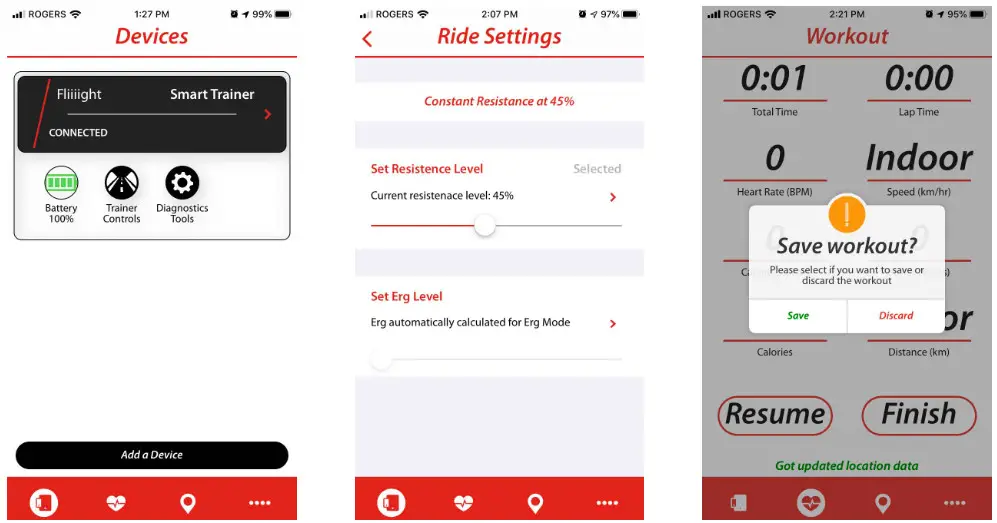 4iiii iOS App- Trainer Commands