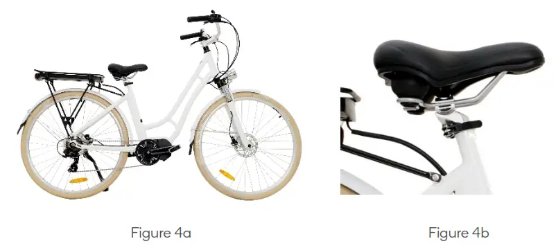 FORTIS MID-Drive Ladies Electric Road Bike - Seat Assembly