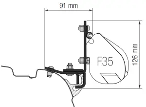 FIAMMA 98655-658 Brandup VW T5 T6 Kit - figure 1