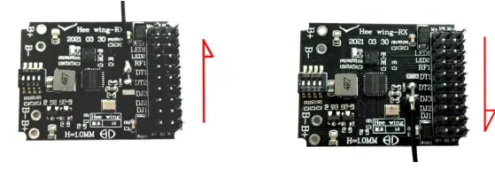 Banggood Hee Wing RX-1.0 Build-In Circuit of Brush ESC- direction up