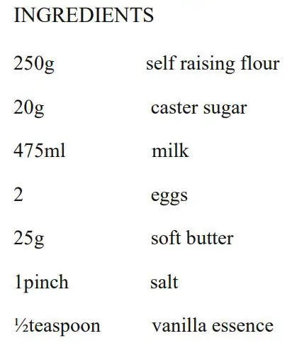 anko FS-768 Contact Grill - SUGGESTED RECIPE
