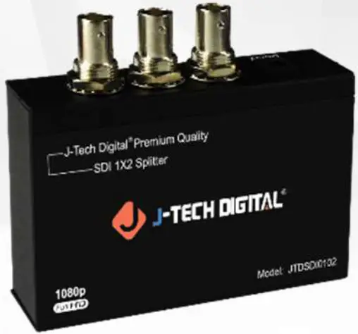 J-TECH DIGITAL JTD-178 1X2 SDI Splitter - Cover